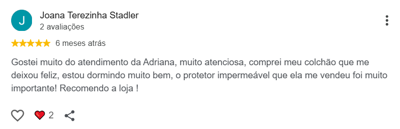 Avaliação de Joana Terezinha Stadler