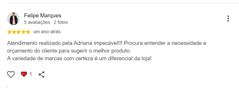 Avaliação de Felipe Marques