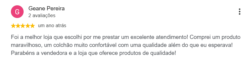 Avaliação de Geane Pereira