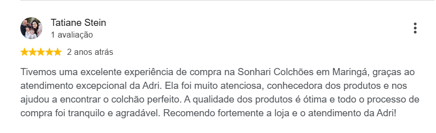 Avaliação de Tatiane Stein