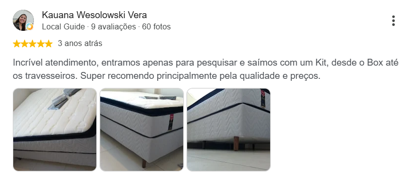 Avaliação de Kauana Wesolowski Vera